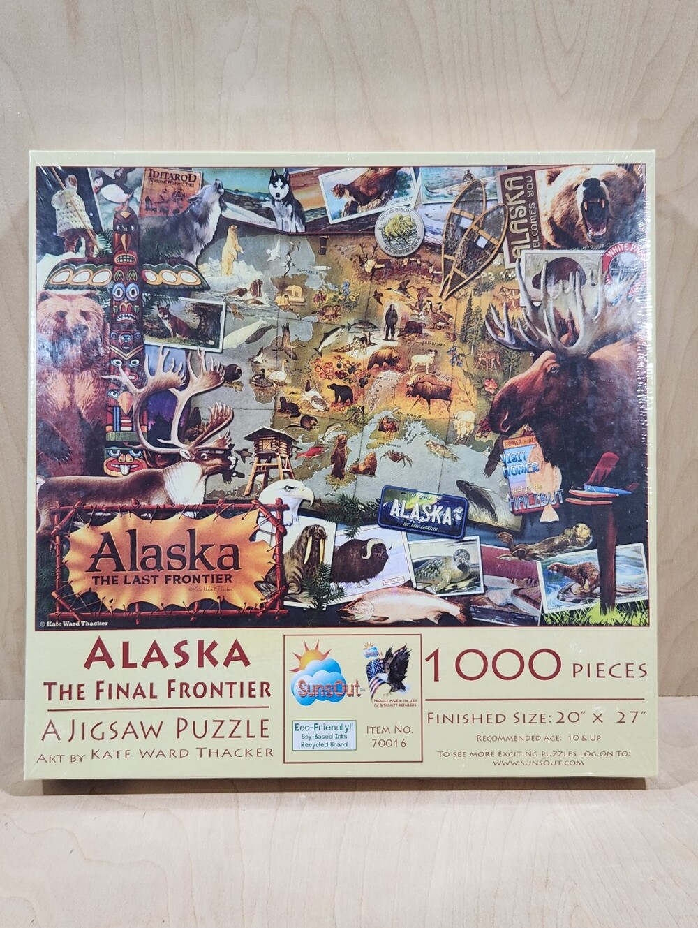 SunsOut Alaska the Final Frontier Puzzle 1000 pc Jigsaw Art by Kate Ward Thacker